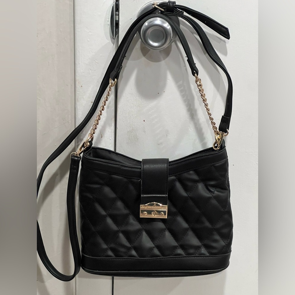 Black Juicy Couture Purse Strap Crossbody Bag Licorice Pop That Bucket